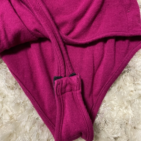 Naked Wardrobe Fuchsia Bodysuit - Picture 4 of 4